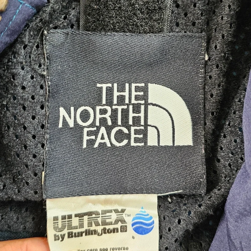 Vtg The North Face Rage Snowsuit Mens‎ Navy Teal Winter Sports Hooded Double Zip